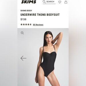 SKIMS Body Underwire Thong Bodysuit